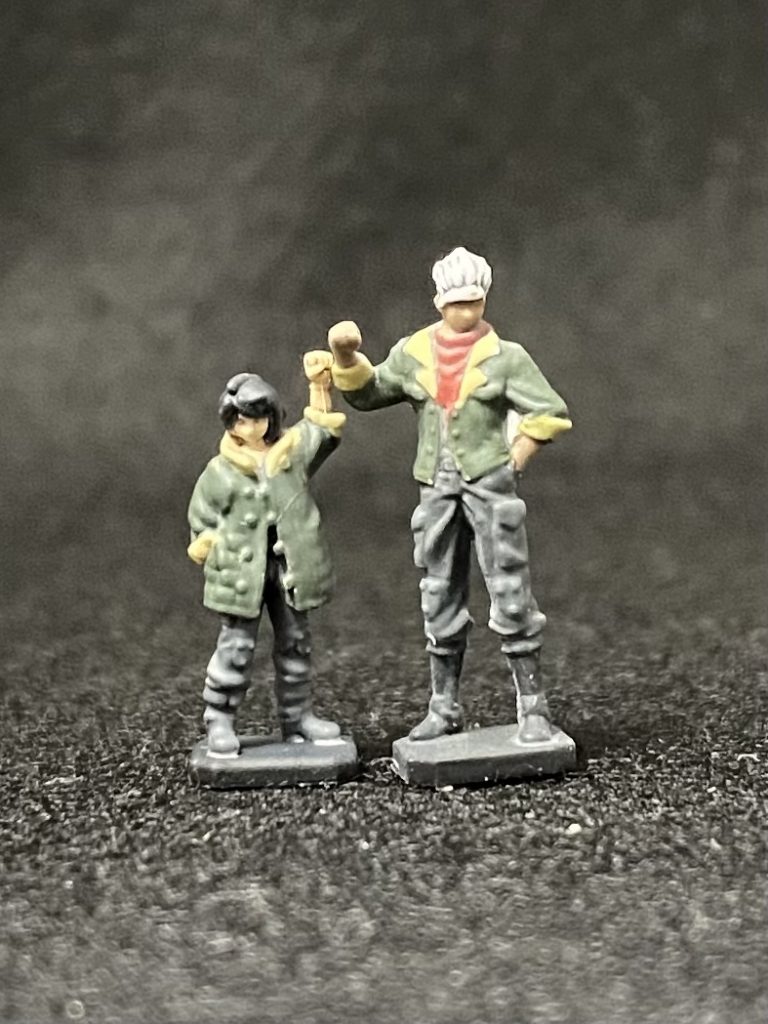 MGと言えばこのちっさいパイロットフィギュアですね。下手ですけど、最近はこれ塗るのが結構好き。