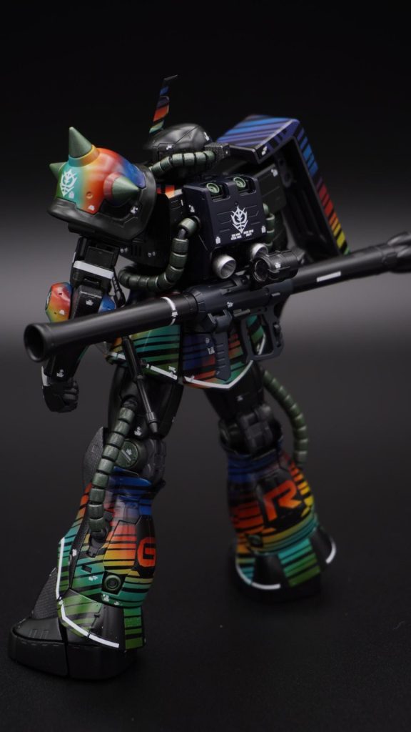 メインカラーを暗めにする事で、デザイン塗装が派手に目立つ様にしています！