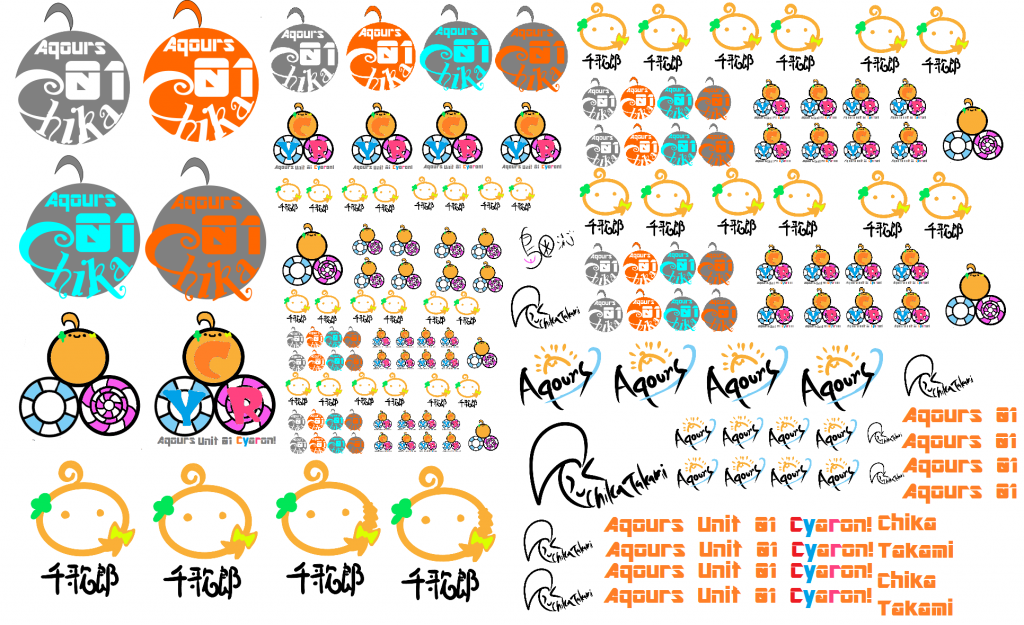 各部アイコンのデカールは自作しました。こういったデザインをするのは初めてでかなり苦戦しましたが可愛くできたかなと思います。