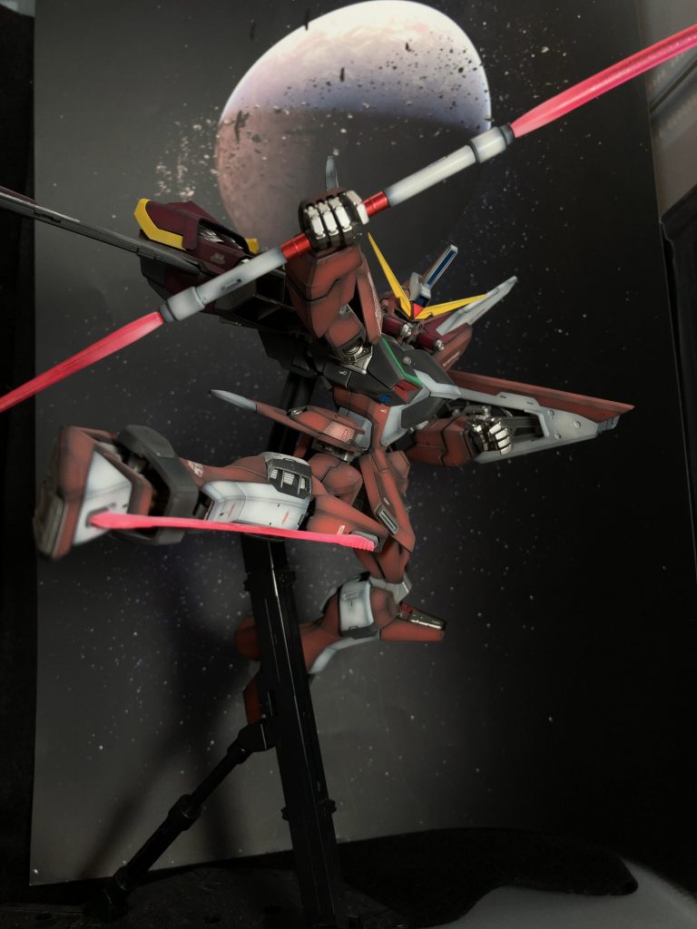 MGインフィニットジャスティスガンダム 全塗装–3枚目/制作者：@Nekohige0511