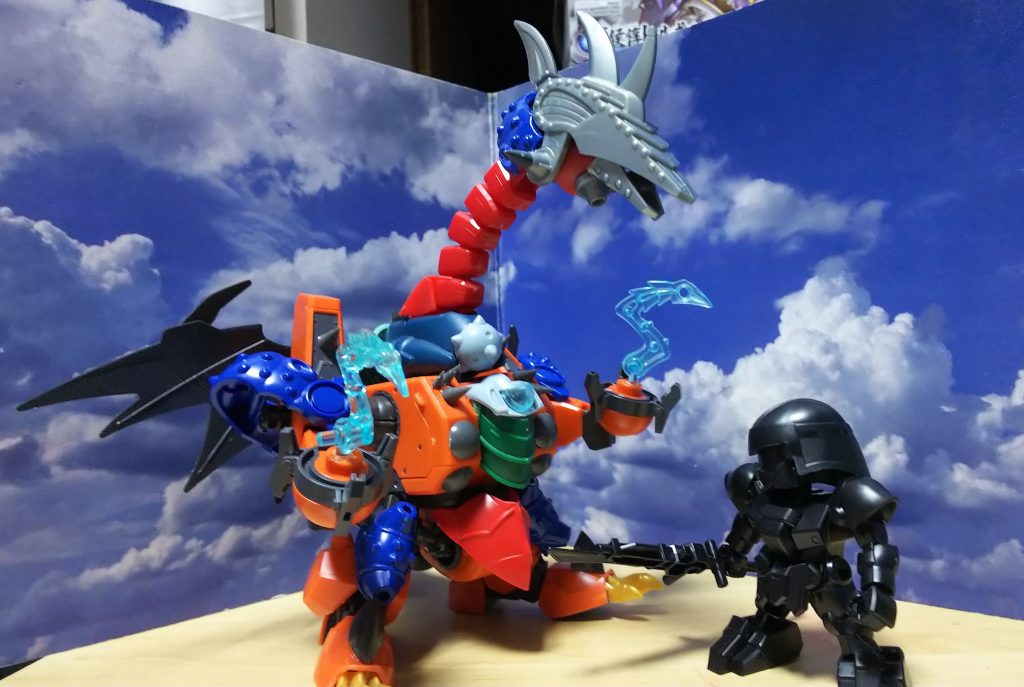 塗装前部隊兵と比べるとかなり大きいです    