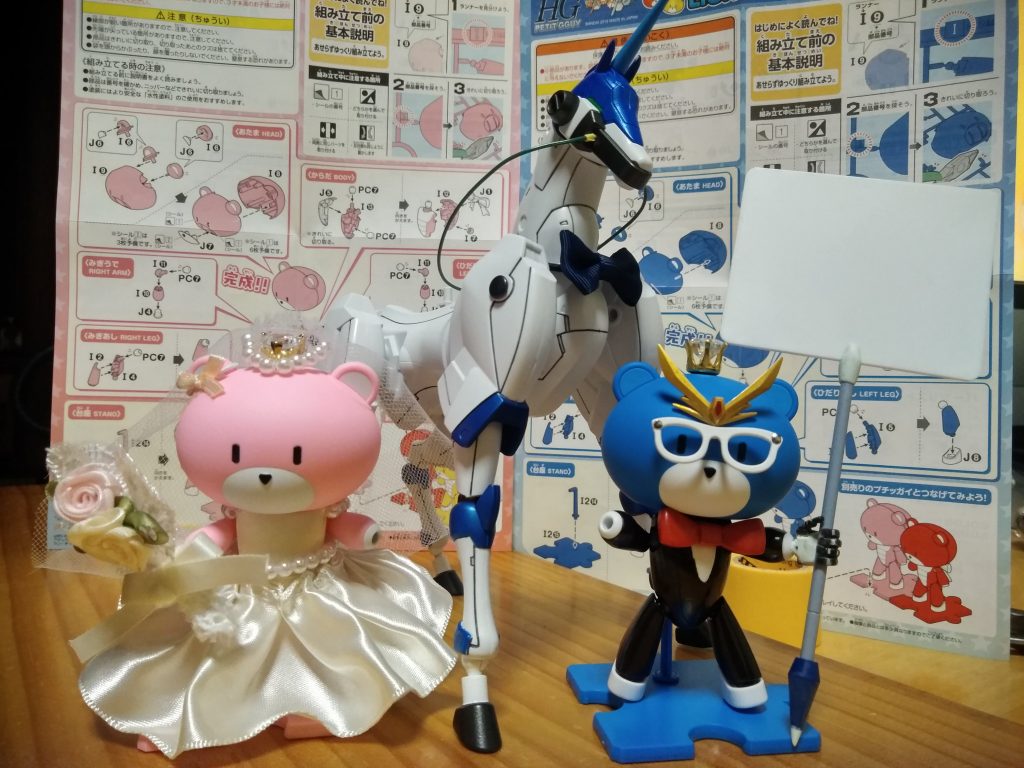 タキシード&ドレスを装着。風雲再起にリボンもヾ(。>﹏<。)ノ゙✧*。
