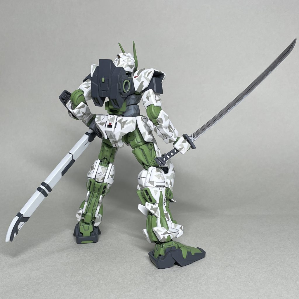 軽装　抜刀状態　うしろ。サブアームを外しました。