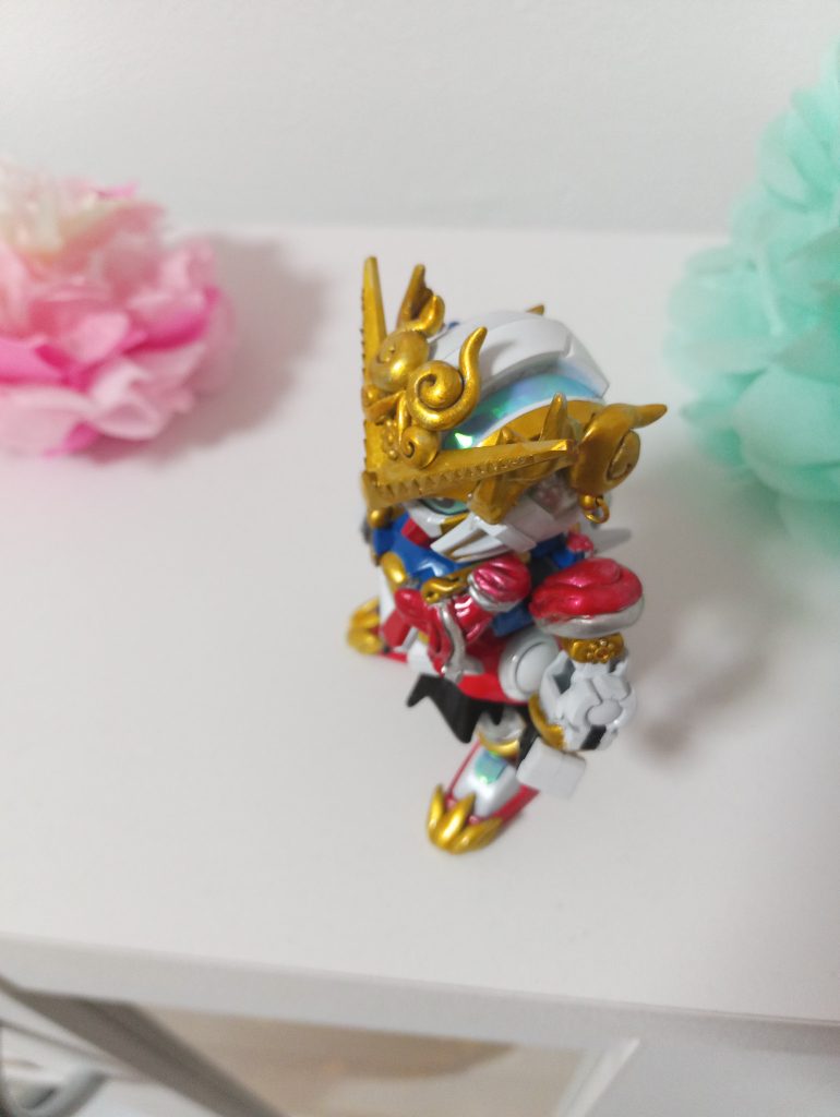 GNケーブルなどのキラキラはダイソーのパール折り紙を両面テープで切って貼ったしただけです。かなりイメージ通りのキラキラで満足☺️初めての改造ということで、色々思い通りにならない所もありましたが、思い付きを形に出来て楽しかったです✨おまけ1LGBB風パッケージ左下のサンスクリット語は第1期ED「罠」の最後の一節でした😉かっこよくてダブルオーの主題歌の中で1番好きになりました✨おまけ2:パワーアップの片鱗https://twitter.com/shinga_mr/status/1380854419143618562神廻盾と神廻刃を組み替えてクアンタ風に!大仏竜王救安陀菩薩(ダブルオー クアンタ ボサツ)の力の片鱗が現れるぞ!