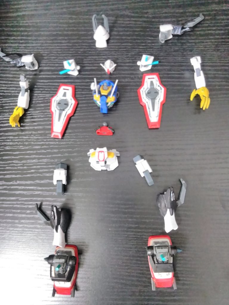 加工ポイントは肩2つつけて幅アップ！盾も2つ！足太く腰　謎の物つけてボディバイアランの動力パイプ付けて手バルバトスルプスレクスのやつ適当な紹介すぎる… ご観覧頂きありがとう御座いました！