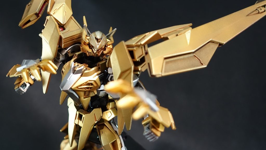 以上、ロードアストレイダブルリベイクでした■製作期間：2021/2/25〜2021/3/25■使用カラーサフ：なしフレーム色：(C)ウイノーブラック外装①：(G)スターブライトゴールド外装②：(G)スターブライトシルバースミ入れ：リアルタッチマーカーオレンジ