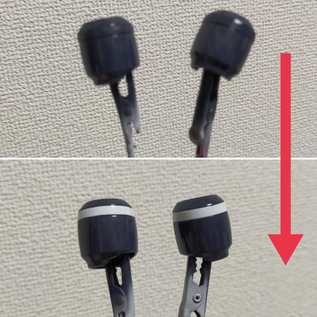 マスキングでの塗り分けです。