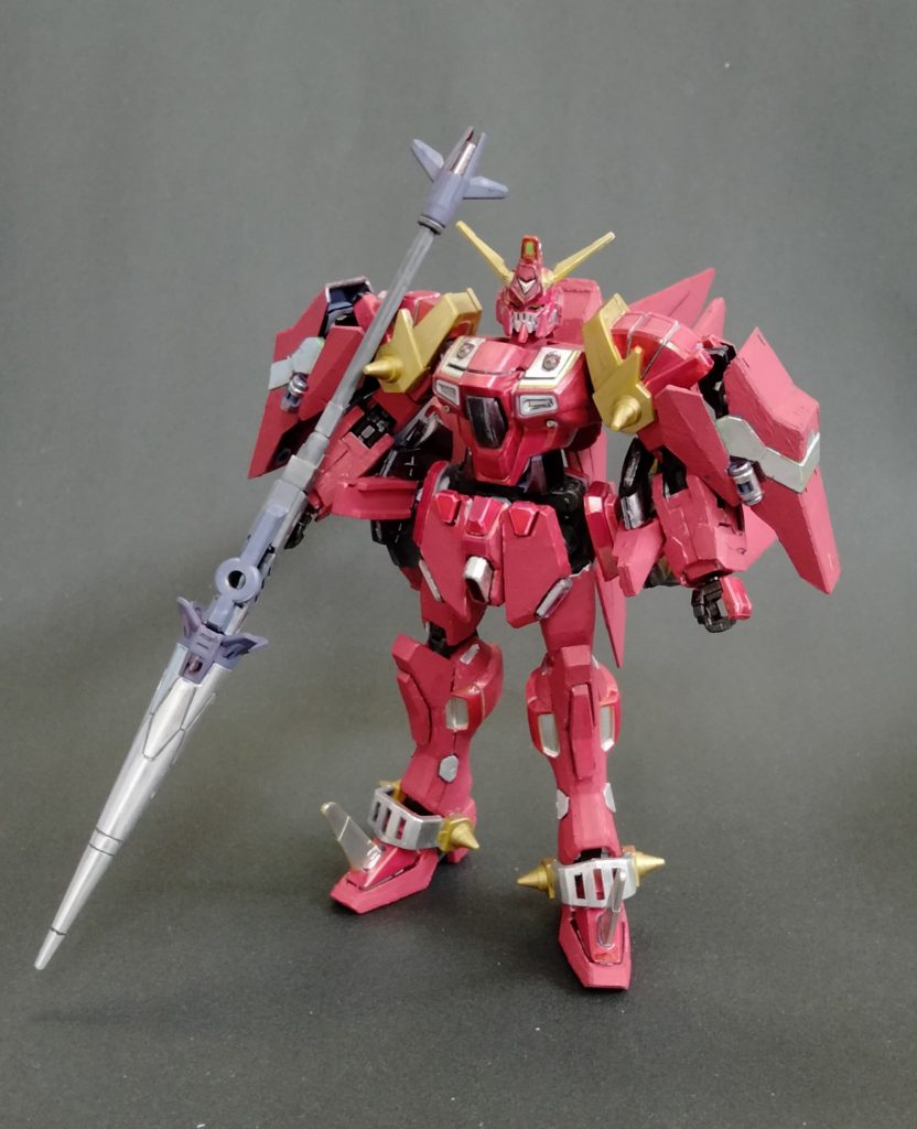 腕と肩パーツはイージスナイトの物。肩で防御出来る設定なので、ジャスティスナイトの盾は外しました。