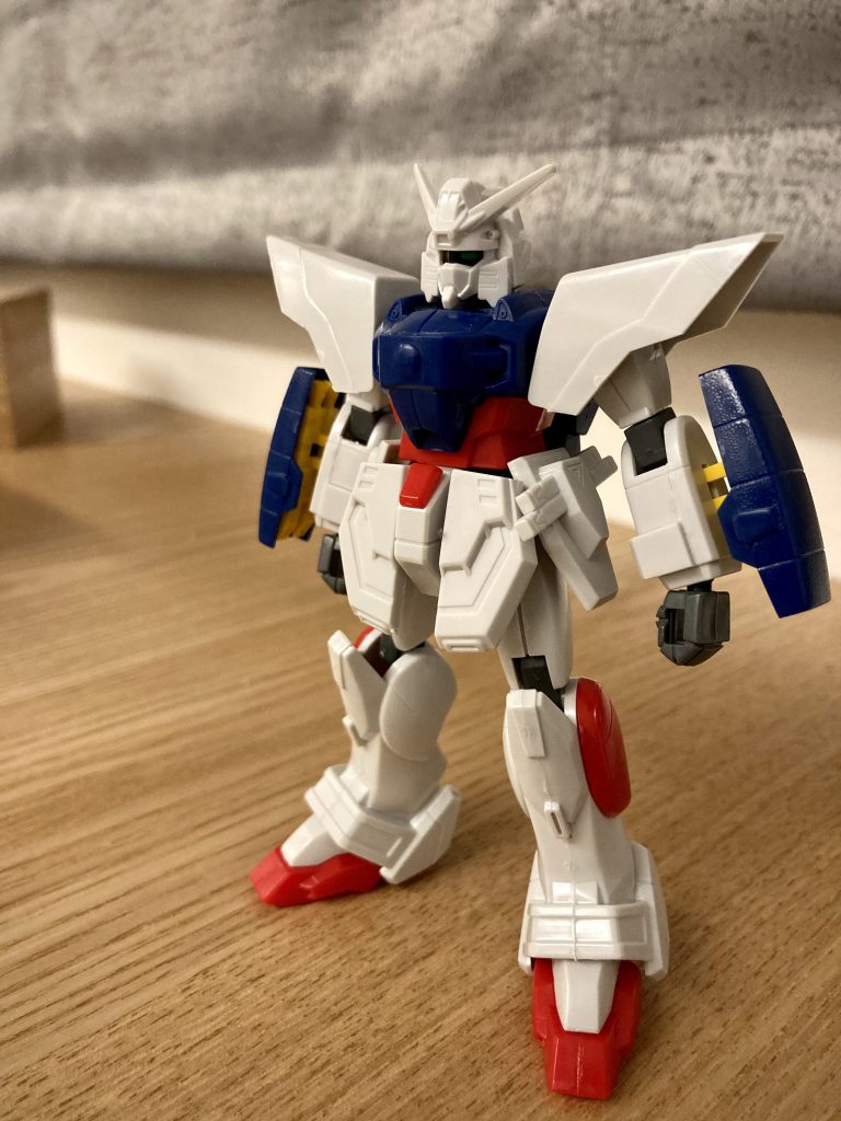 仮組み状態。塗り分け意欲が高まるお姿です。(少し前にリデコキット、ライジングガンダムを作ったせいで既視感がすごかった)