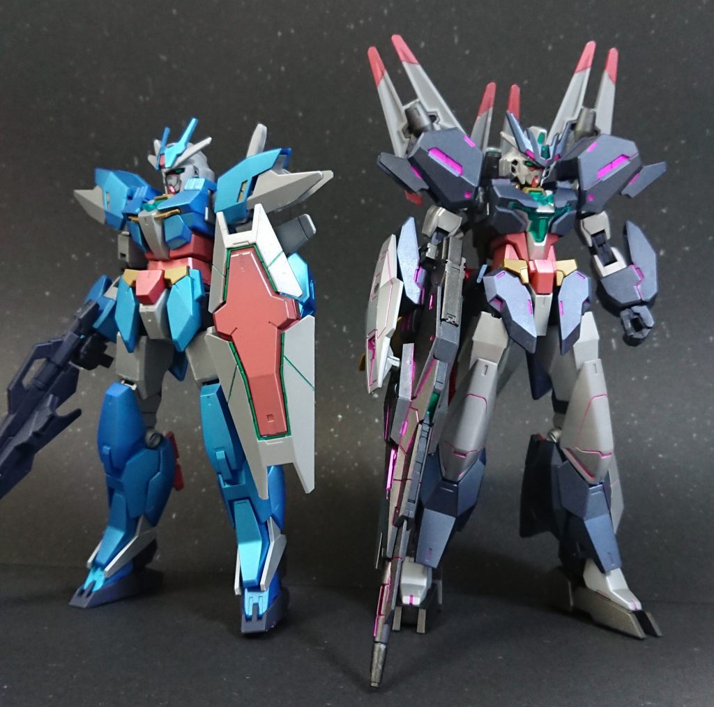 主人公機を並べて。