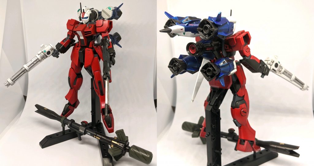 ガンバレルストライカー装着形態「ダガーL2号機とガンバレルストライカー［ツヴァイ］がドッキングした姿。2つが組み合わさった事により高い機動性を得ることに成功している、ただし、干渉していまう都合上ストライクバズーカを装備するのは非推奨となる。」ドッペルホルンが手に届くまでの間、装備させようと決めた形態。ストライクバズーカがまともに持てない以外は、装備させても問題点は無かったです。
