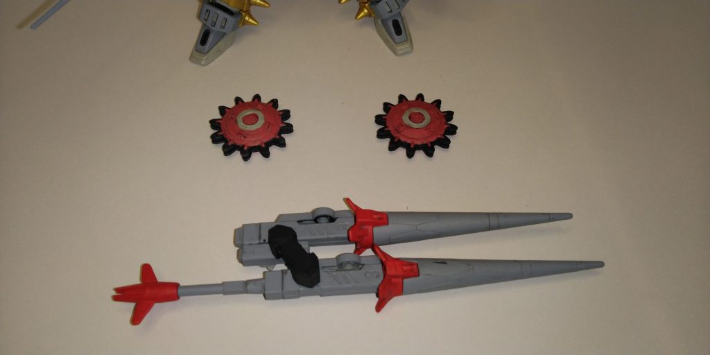 ツインビームサイズとかダブルガトリングとか二重にする効果がなさそうな改良っていいよね。そんな発想で生まれたツインショットランサー。かっこよければいいのだ。