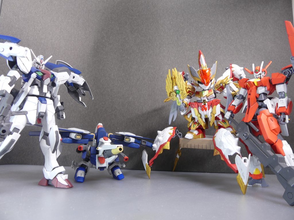 マサムネ：かつてはマスダイバーだった出戻りダイバー。アルと出会い仲良くなる。コウメとリアルでは近所。使用ガンプラ：0.0（ダブルゼロ）シュンノウ：リアルでは噺屋をしており、高いビルダー能力を持つ。ＧＢＮ内の事情にも詳しく、コウメたちを導く先輩肌。ＧＢＮ内ではよく小鳥の姿を取る。使用ガンプラ：月光亭　司馬懿サザビー