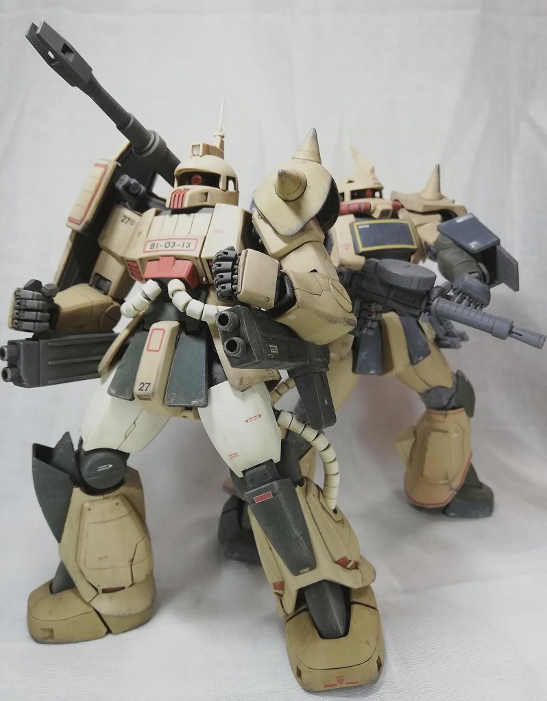 以前投稿したデザートザクと共演。これがしたくて色味を合わせてみました。最後までご覧いただきありがとうございました。