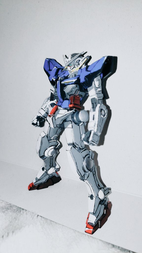 というか、こんなに怖そうなエクシア見たこと無いww 影色を間違えてるし、センスが無いんかも？？完全に敵キャラ感が、、wwもっと頑張ります！！💦