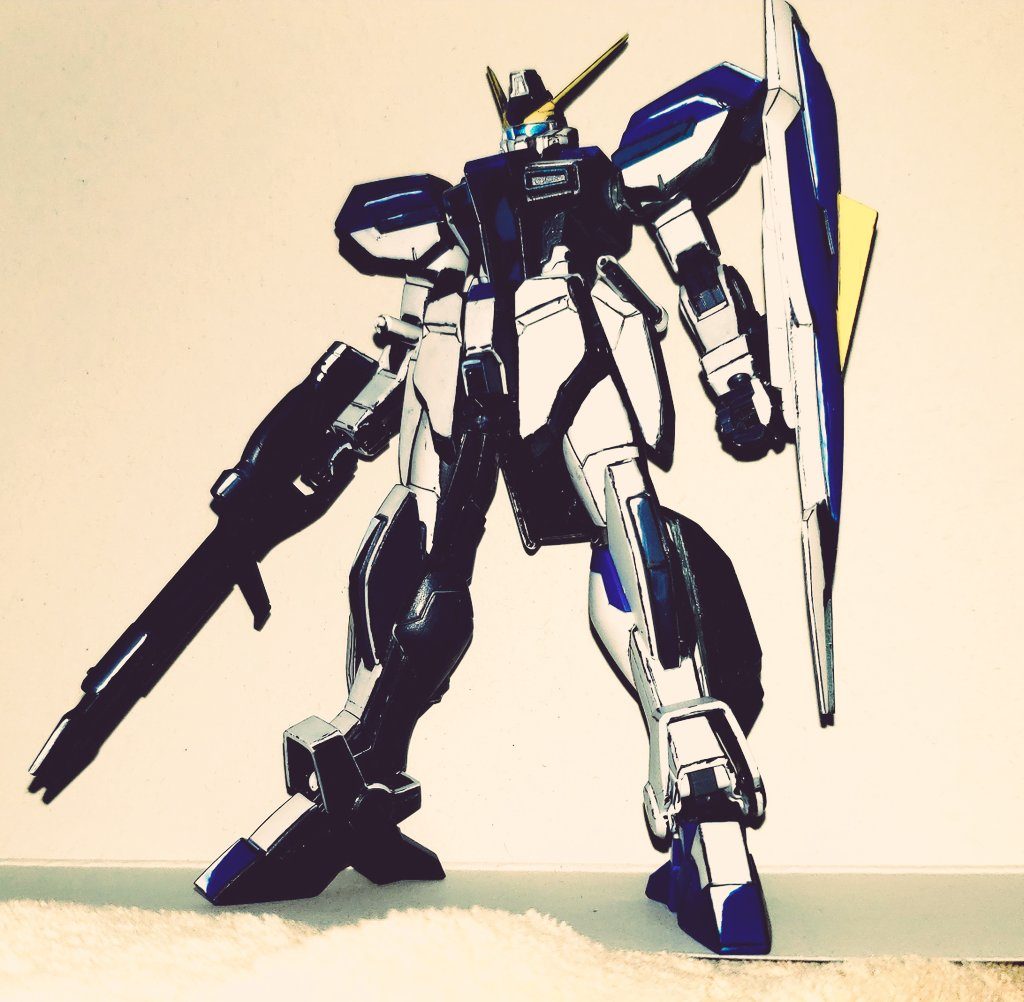 威圧感を出そうと思いジオンセットのファントムグレー1色で塗りましたが、失敗なようですw