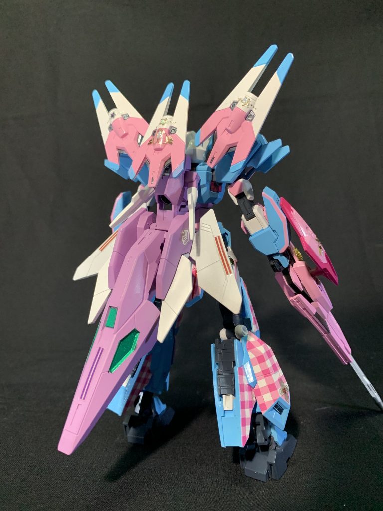 このギンガムチェックだけで一週間！夜中の作業がほんとにしんどかった…