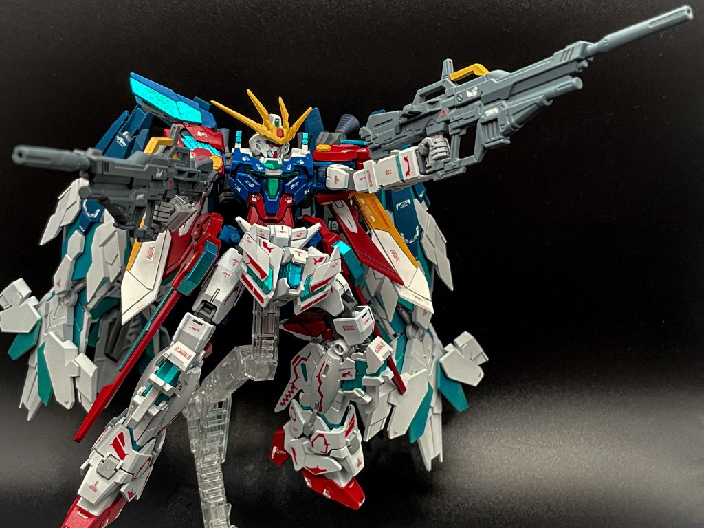 バスターライフルみたいに接続部があるのでピッタリでした(*´艸`)ちなみにこの武器からこのミキシングの発想を得ました（笑）