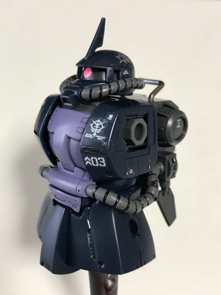 キットはガイアorマッシュ仕様ですが、設定は気にせずツノを付けました。パイロットは私自身としました（笑）