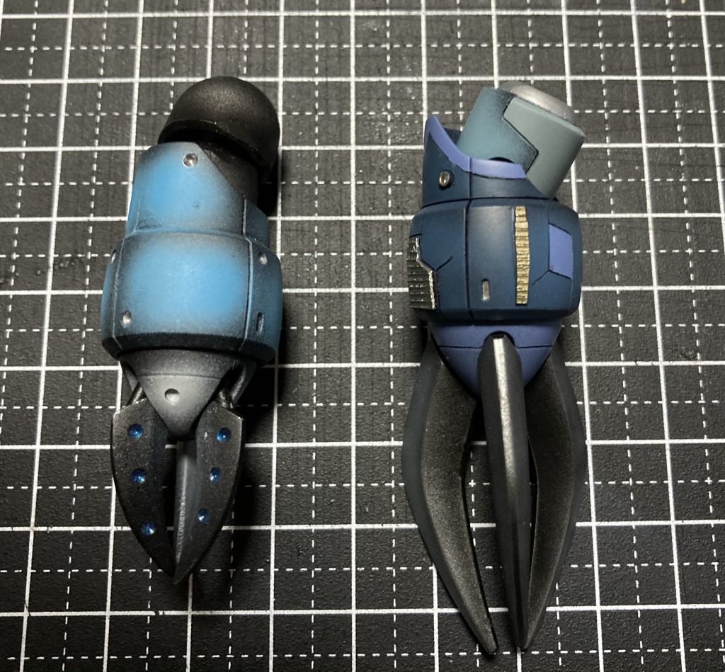 コチラも過去作とのアーム部分の比較。爪が迫力出ましたが、バランス的には賛否別れそうですね(^_^;)