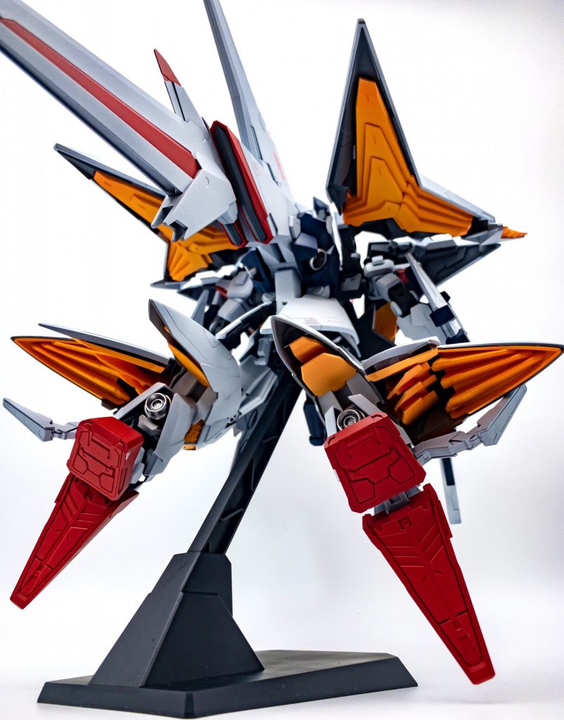 特徴的な背面。