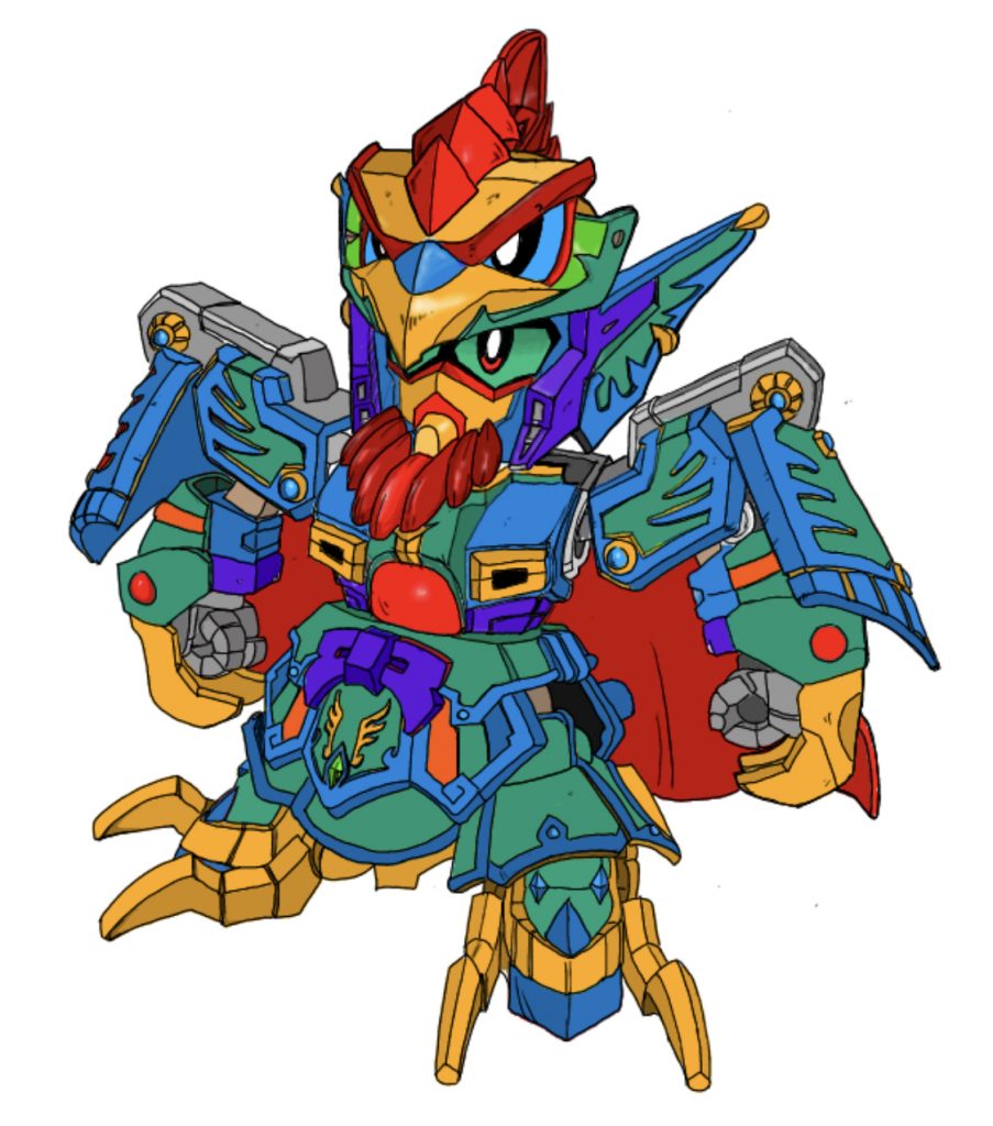 こっちは七面鳥風のカラー候補。キモい…