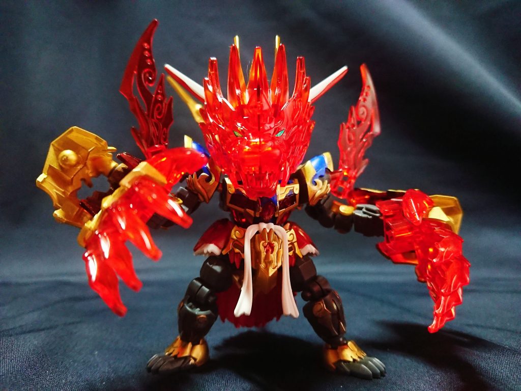 剛猿形態は素立ちだと下半身の貧弱さが目立ちます。