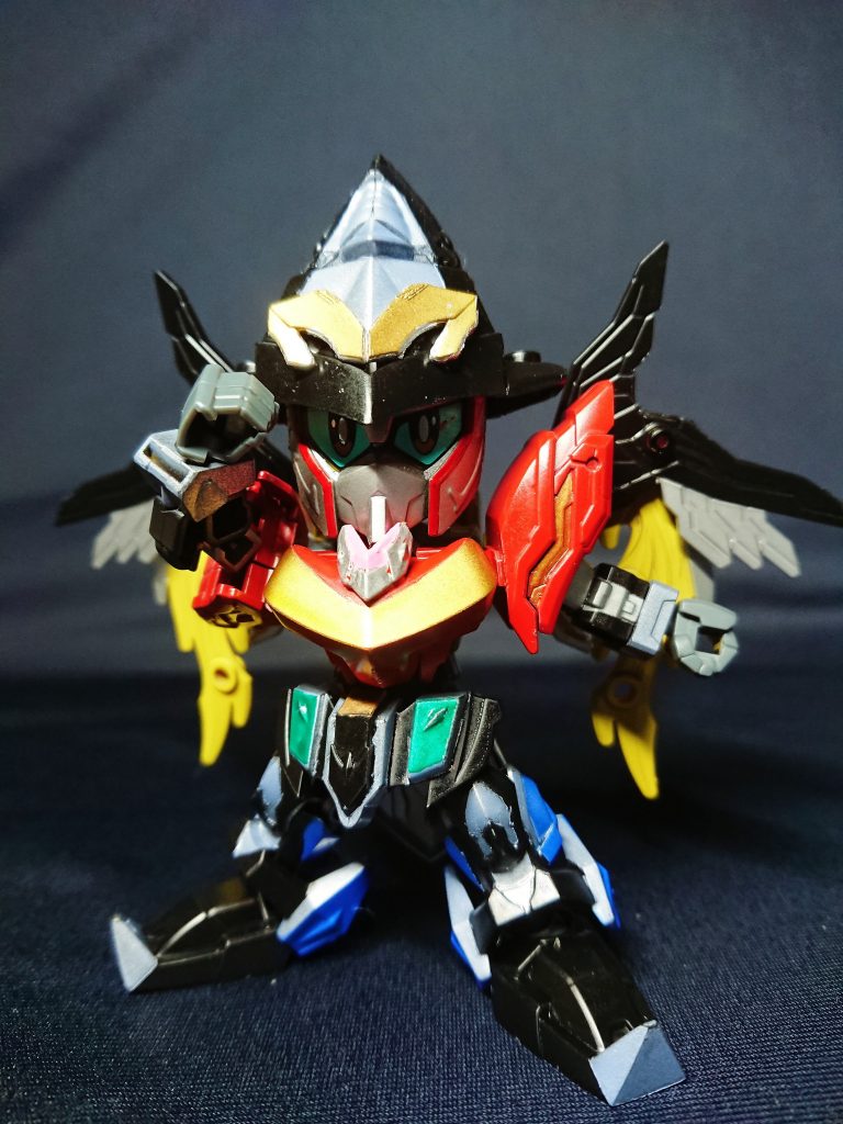 ヒーローズや創傑伝のパーツで、ここまで雰囲気の近い物があるとは思いませんでした。帽子はジャンクパーツの寄せ集めですが、再現度はかなり高いかと思います。