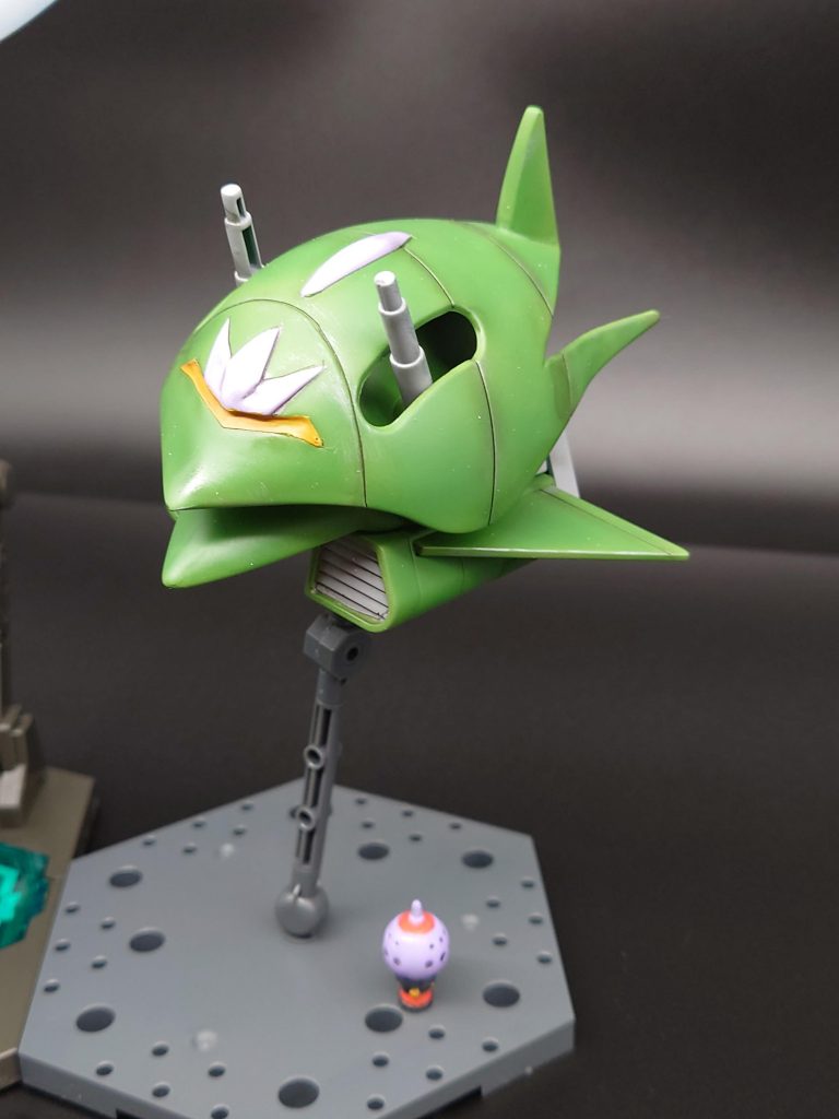 ファースト世代の、我々にとっては、エルメスという名称がしっくりきますが、ブランド名称のせいでララァ・スン専用モビルアーマーっていう表記になってるようですね(汗)