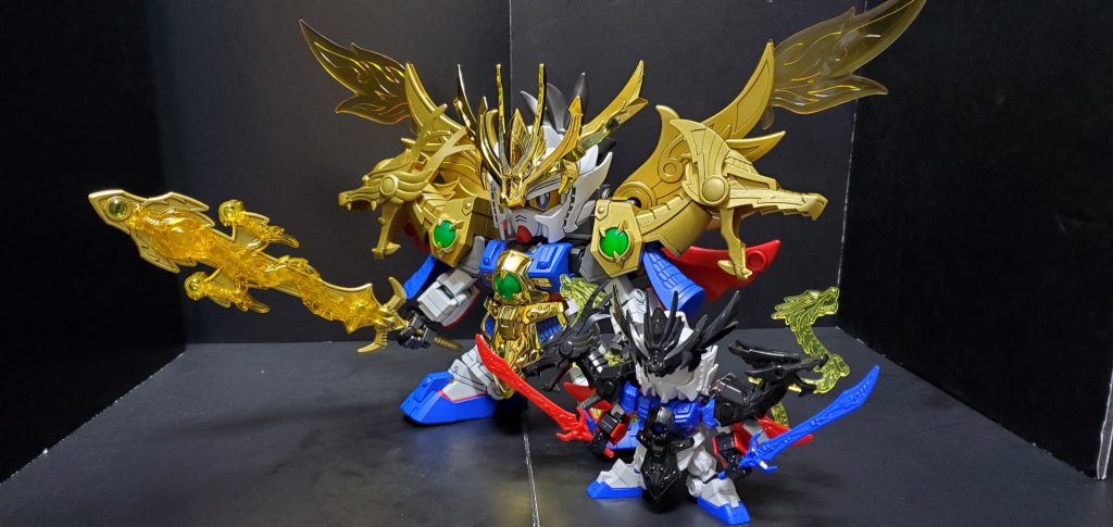 BB戦士の翔烈帝 劉備ガンダムと比較。大きさの違いは一目瞭然！