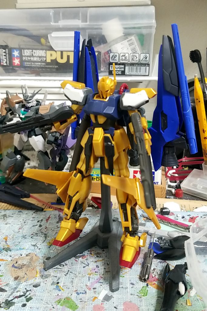 HGUC百式を使用肩部をストライクガンダムのものに変更