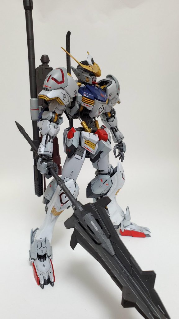 武装全部のせですが バルバトスと言えばやはりメイスが似合いますね。