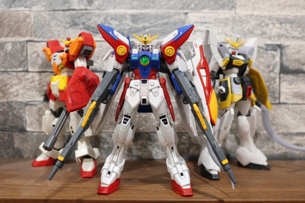 素立ち　ガンダムチームもやっと3体。来週の死神が楽しみです！