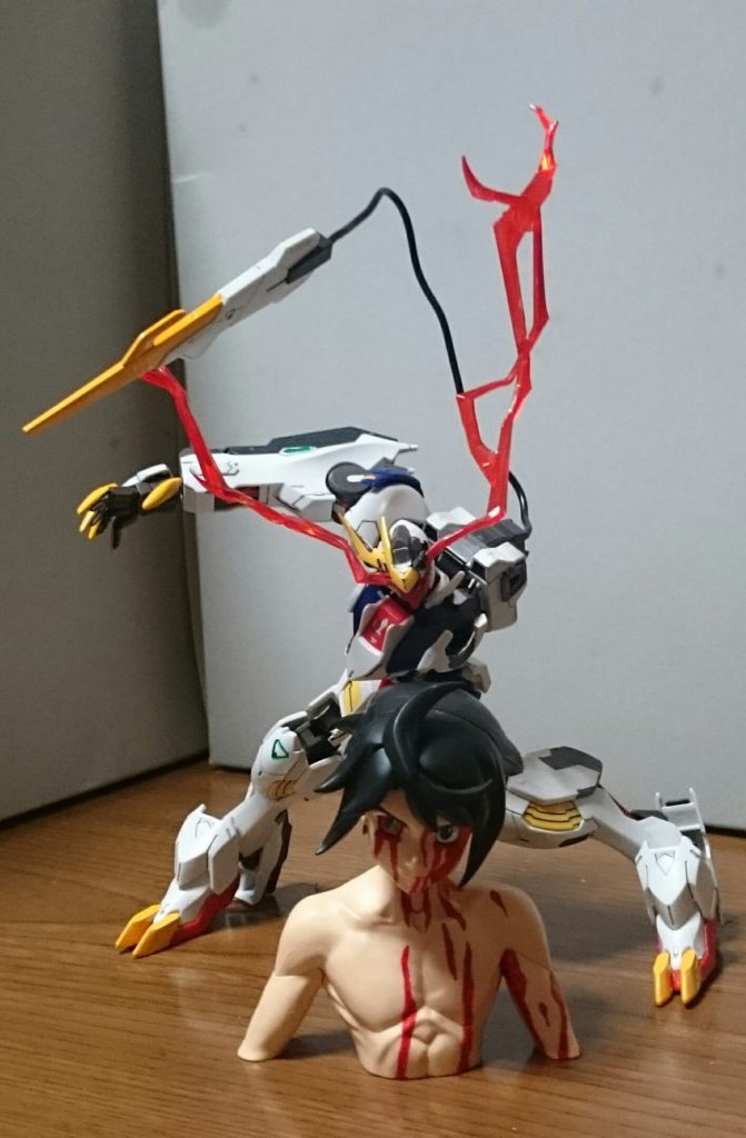 最終決戦仕様の三日月といっしょに