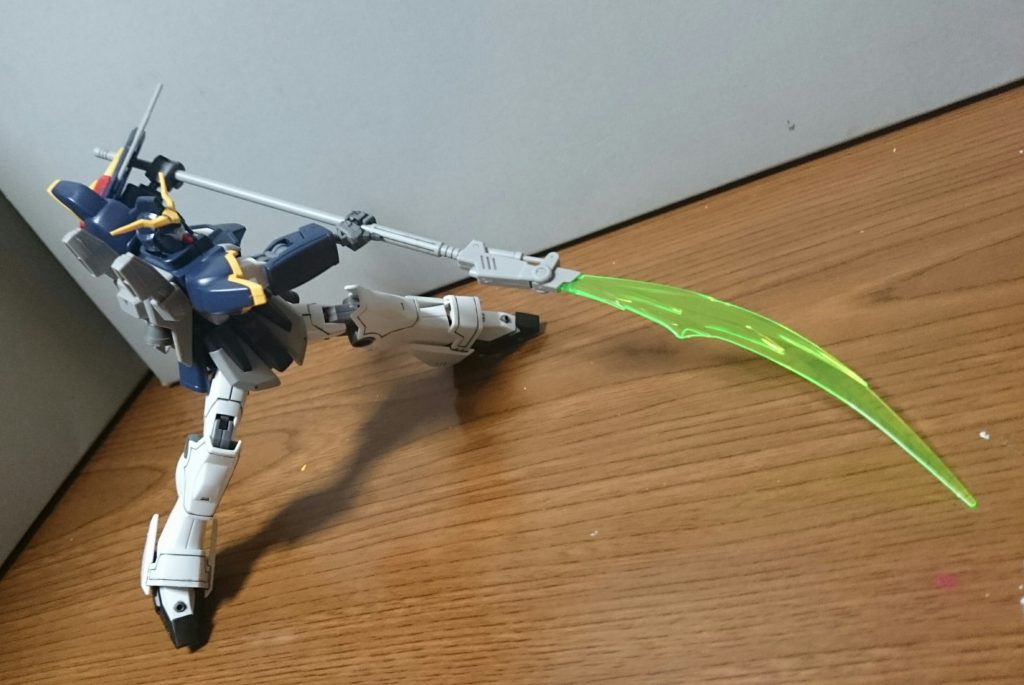 発生器の角度を変更して、槍のようにすることも