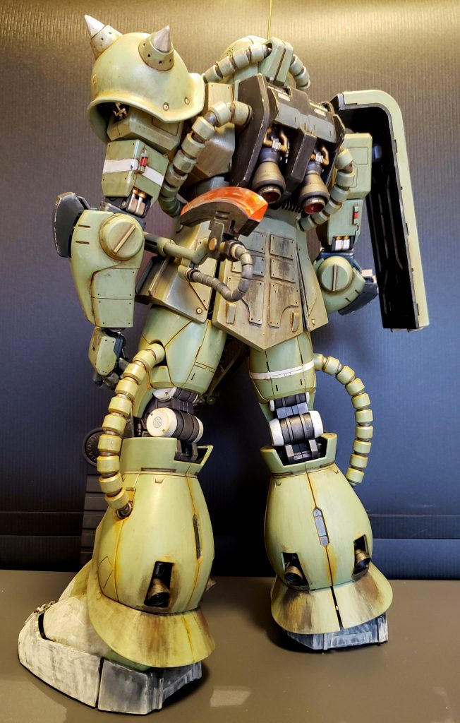 バーニアはwaveのものを付けてます。煤汚れはウェザリングパステルで。