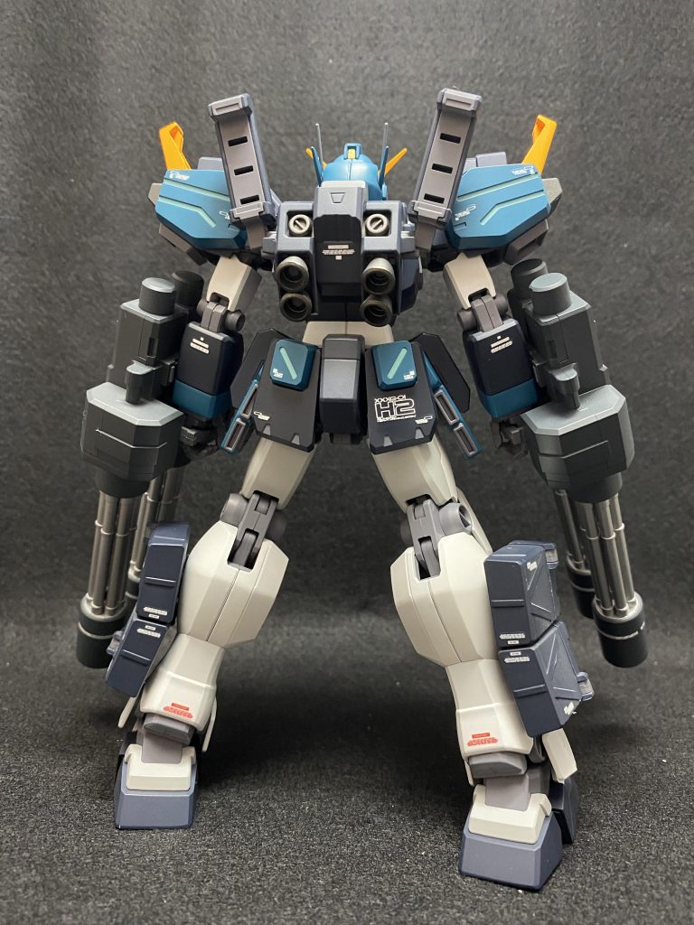 背面。Wの機体の中で1番メカメカしいので、オジサンも満足ですw