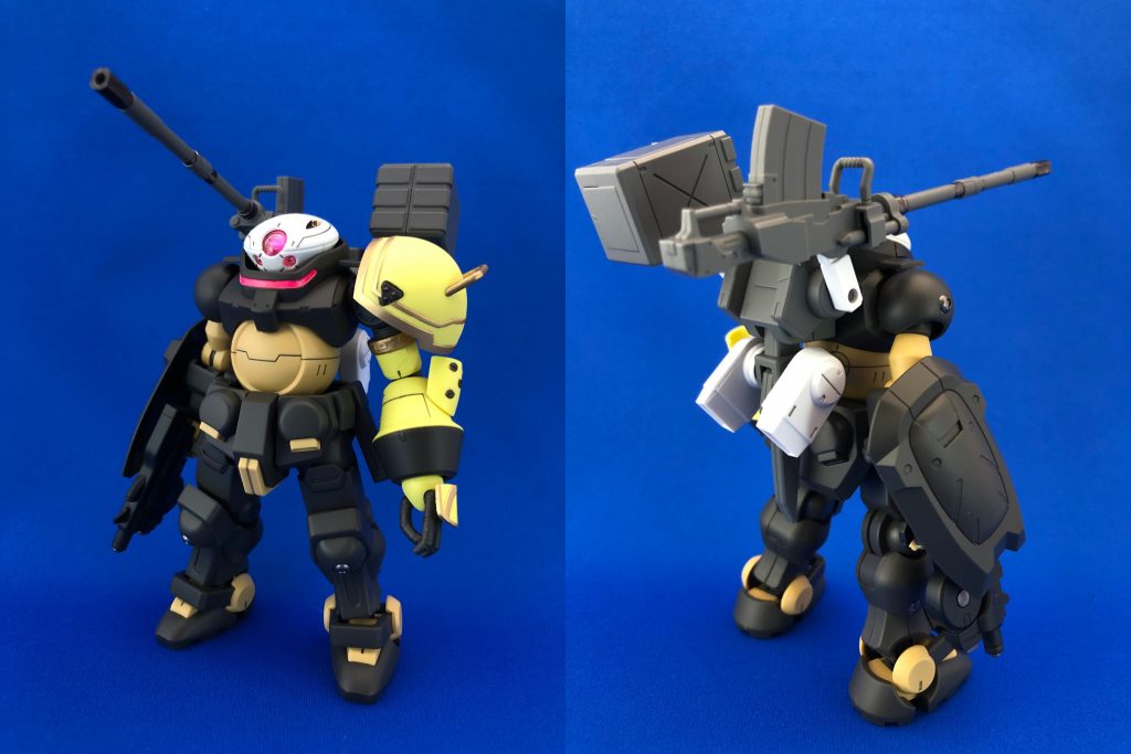 グリモアに無限の腕とEz-SRのバックパックをくっつけました。Amazonで50%OFFになっていたので衝動的に買った無限あざみ機ちゃんですが、哀れ完成直後にグリモアに腕を奪われてしまったのでした...南無