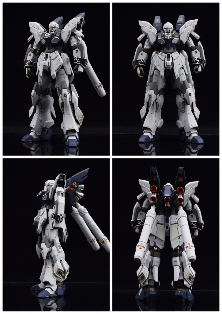 素タインプロポーション等はいじってませんが、各部をメタルバーニアに置き換えたりフィン作ったり装甲裏にトラスを貼ったりしてあります