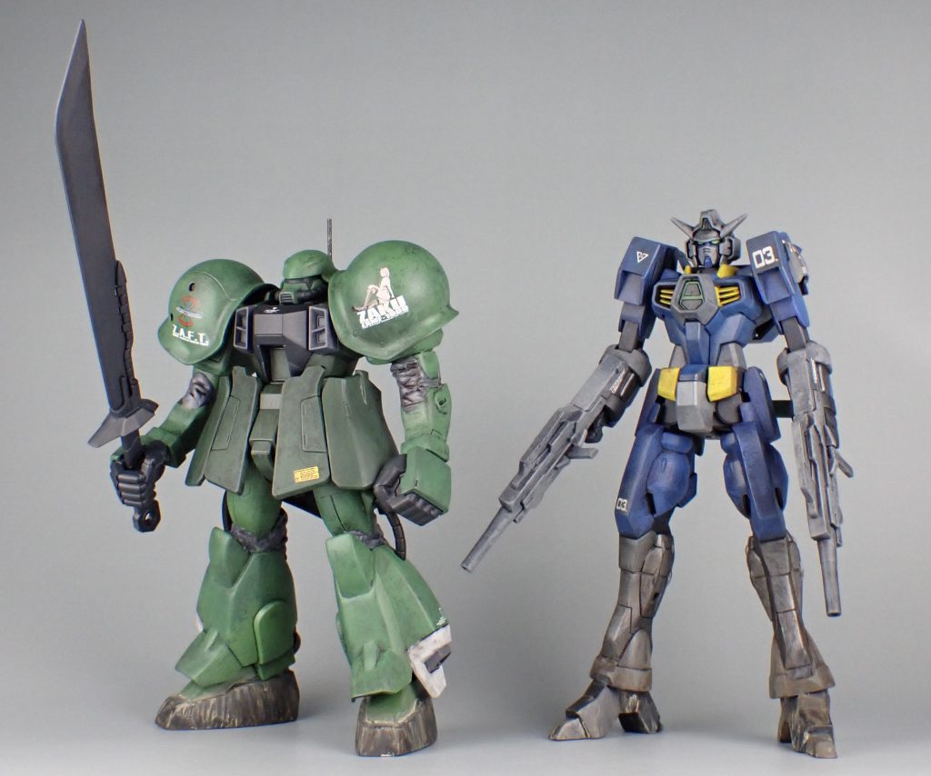 最近完成した低価格キットつながりでザクウォーリア