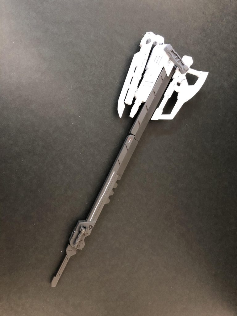 白夜と黒陽が合体した毘流怒頑駄無大将軍の切り札カラクリ刀「羆(ひぐま)大魔逆離形態(おおまさかりモード)」