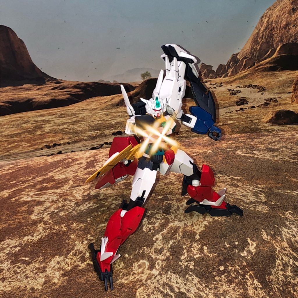 続いてヴィートルーの腕に内蔵された火器でライフルを破壊！