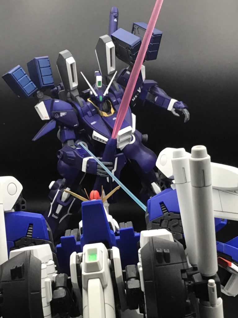 エアーズの攻防の決着シーン風に。サーベル刃が箸みたいな長さで驚きでしたw