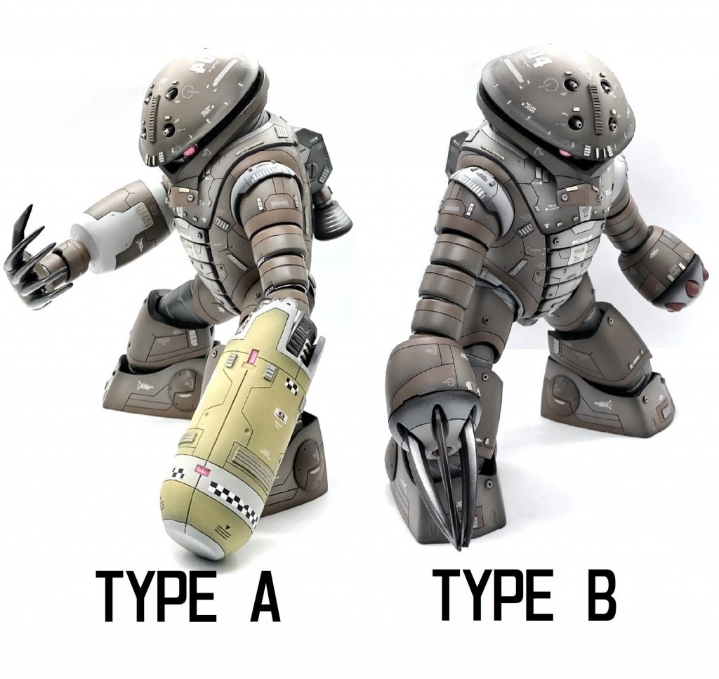 アームを余分に作成し、付け替える事によって2タイプのアッガイを脳内妄想で作っちゃいました！