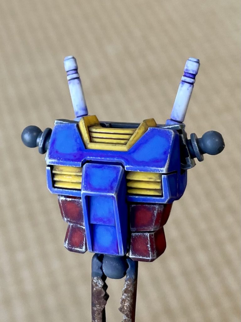 ドライブラシはファレホメタルカラーのchromeを使ってます。