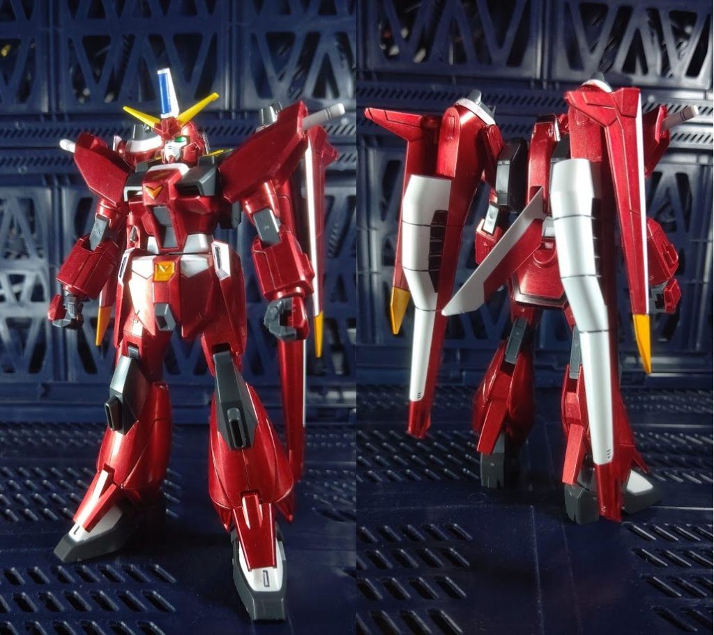 後ろから見ると結構ガッシリしていていいですね!ロイヤルメタレッドで塗ると自分の中のイメージ通りの色になったと思います!