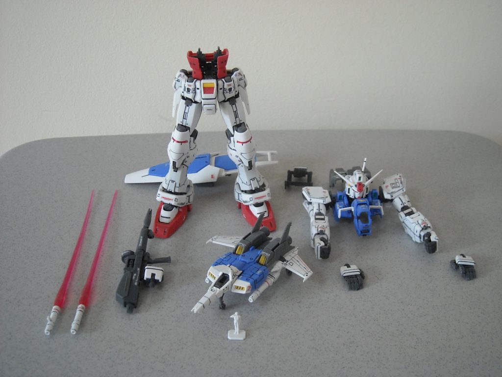 バラバラ状態コアファイターの変形には感心します。