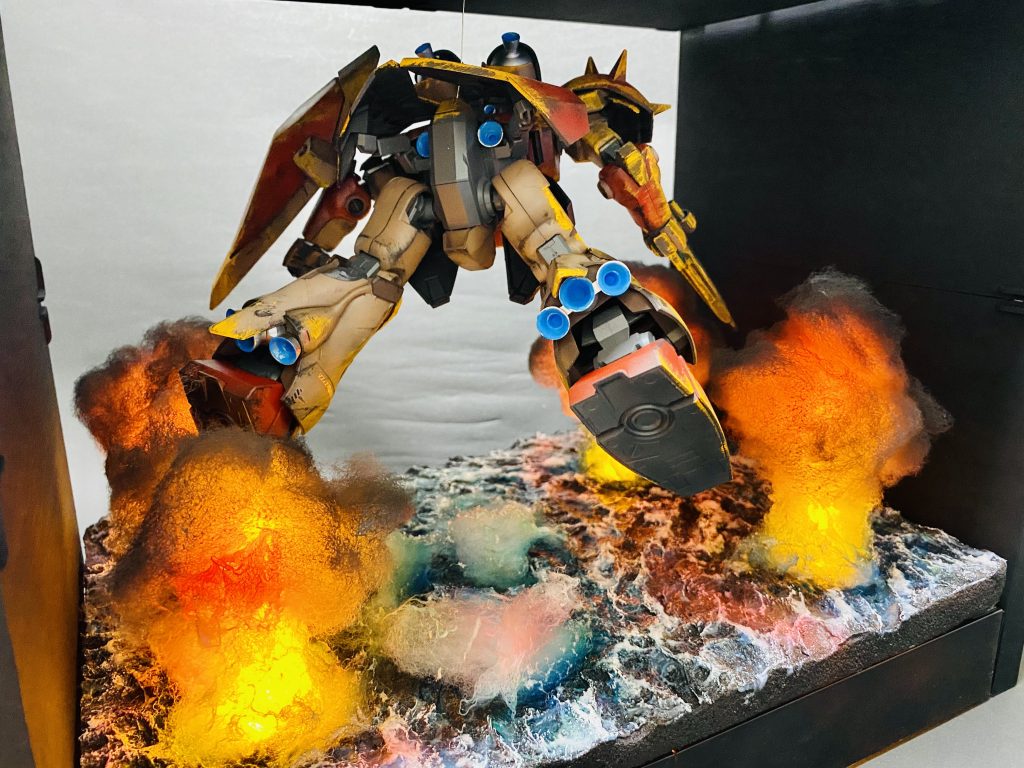 HGUC 1/144SCALE◇閃光のハサウェイ Me02 R-F01 MESSER メッサー◇劇中戦闘仕様◇塗装済み完成品オリジナルLEDベースセット–3枚目/制作者：H4co Y