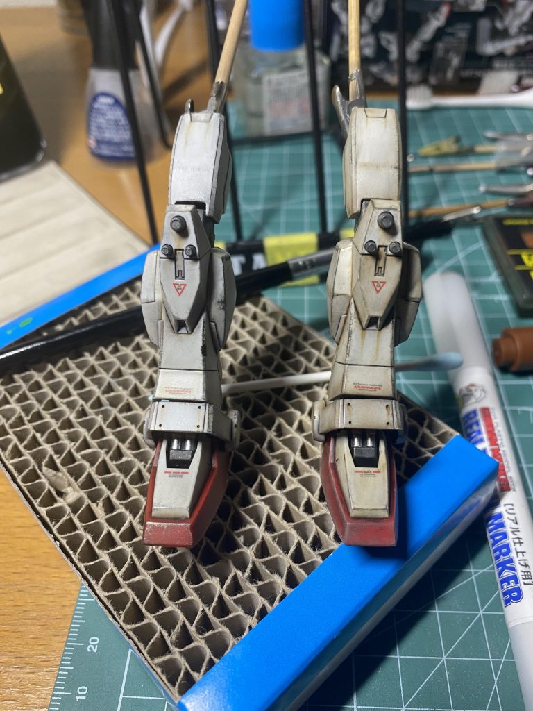 HG 陸戦型ガンダム 初ウェザリング塗装–3枚目/制作者：@kogaga11