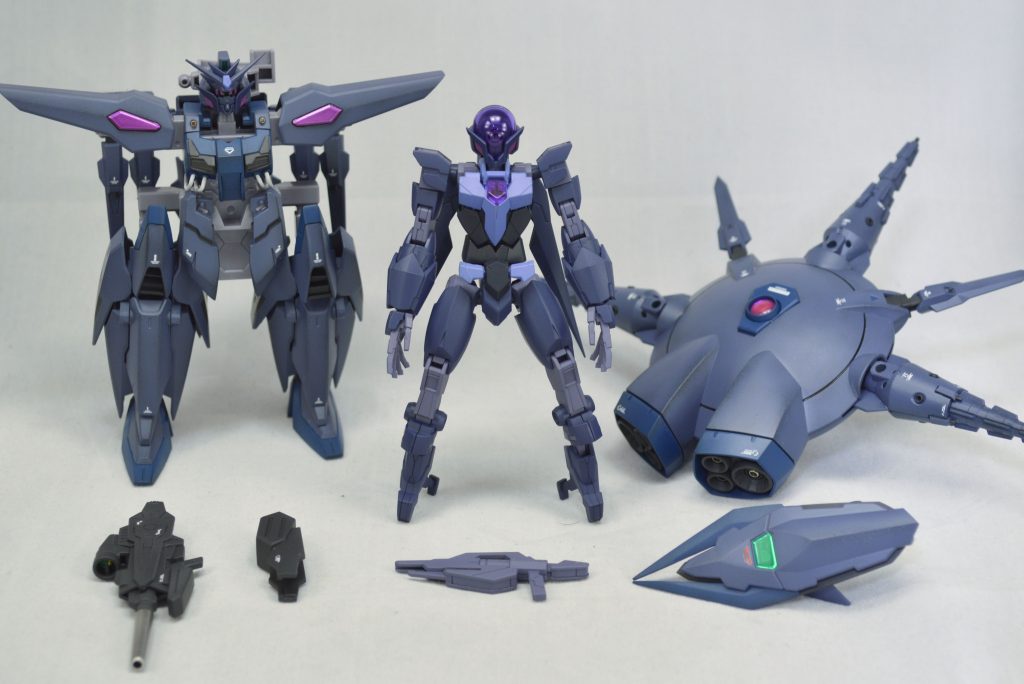 アルスコアの分離もきちんと可能塗装レシピ  (C)…クレオス、(G)...ガイアノーツダークブルー(アルスコア)…マーズダークブルー(G)関節…メカサフライト(G)+パープル(C)ラベンダー...サーフェイサーエヴォ スカイブルー(G)+パープル(C)グレー(アーマー)…メカサフライト(G)+パープル(C)+ブルー(C)+黒ブルー…ブルーFS15050(C)ライフルなど…ジャーマングレー(G)+艦底色(C)+ホワイト